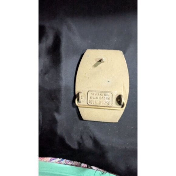 Vintage Dynabuckle Solid Brass Belt Buckle We Attacked Safely Texasgulf No. 4 Ph - Picture 5 of 7